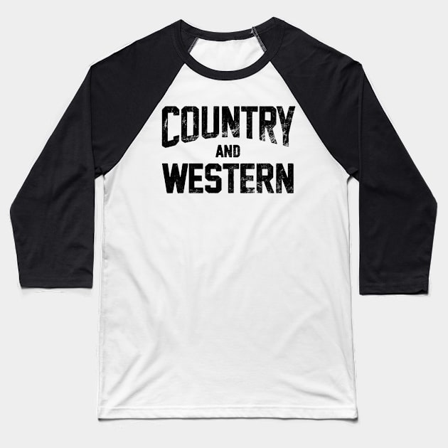 Country And Western, Country Music Concert Festival Baseball T-Shirt by SilverLake